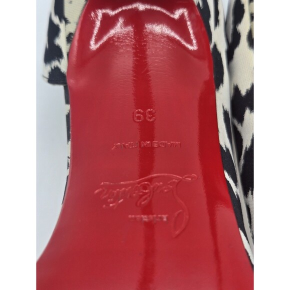 Christian Louboutin Iriza Animal Print Heels Size 8.5 - Picture 11 of 13